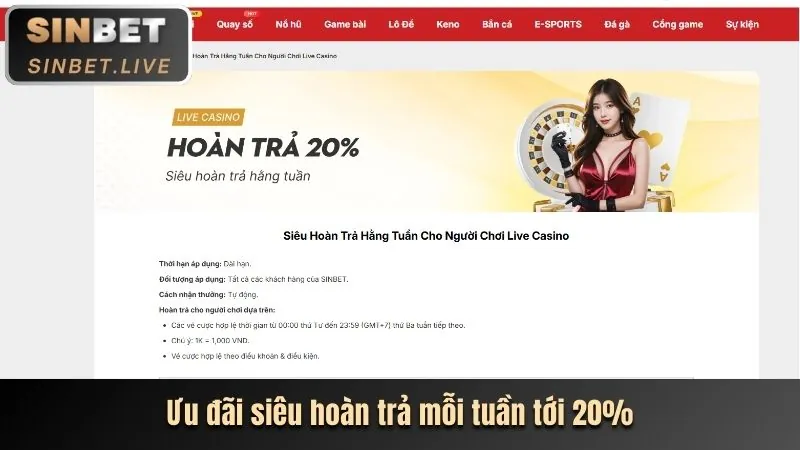 Khuyến mãi hoàn trả M88 thể thao và casino